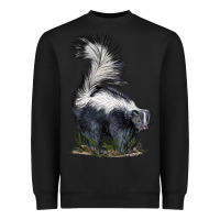Black skunk Heavyweight Sweatshirt - LillyAllenDesigns