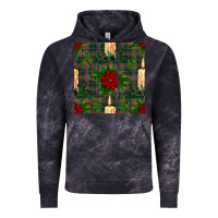 Cloud Black christmas candle and ornaments seamless pattern Vintage Hoodie - BundleAndBundleShop
