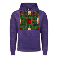 Cloud Purple christmas candle and ornaments seamless pattern Vintage Hoodie - BundleAndBundleShop