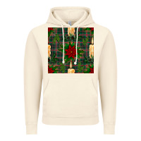 Vintage Artic christmas candle and ornaments seamless pattern Vintage Hoodie - BundleAndBundleShop