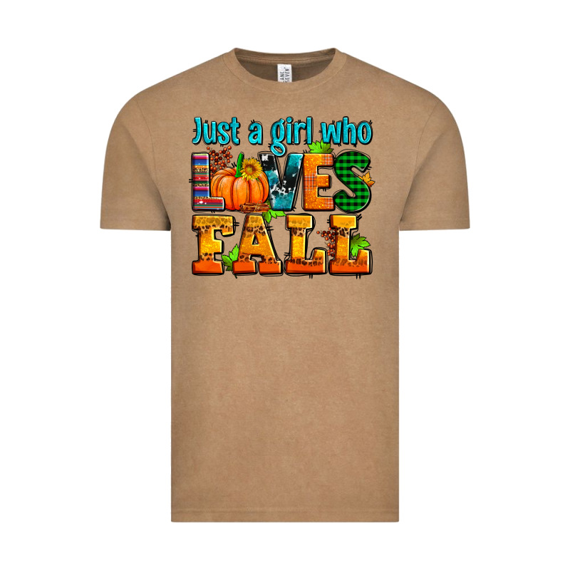 Just A Girl Who Loves Fall Vintage Tee by AdoDesignShop | Teevron