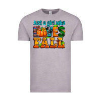 Vintage Zinc just a girl who loves fall Vintage Tee - AdoDesignShop