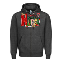 Charcoal Heather merry christmas nurse Zipper Hoodie - MaliasSmallBusiness