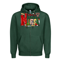Sports Green merry christmas nurse Zipper Hoodie - MaliasSmallBusiness