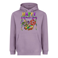 Lavender happy mardi gras fleur de lis king cake crawfish Heavyweight Hoodie - RanaPortraitStore
