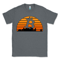 Charcoal Heather bitcoin new orleans retro sunset Classic Tee - Jasminsmagicworld