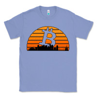 Colony Blue bitcoin new orleans retro sunset Classic Tee - Jasminsmagicworld