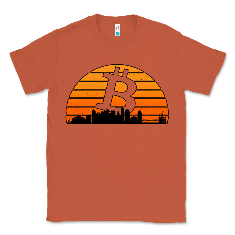 Bitcoin New Orleans Retro Sunset Classic Tee by Jasminsmagicworld | Teevron