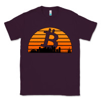 Plum bitcoin new orleans retro sunset Classic Tee - Jasminsmagicworld