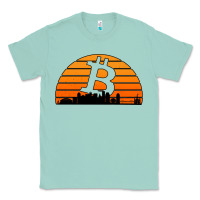 Seafoam bitcoin new orleans retro sunset Classic Tee - Jasminsmagicworld