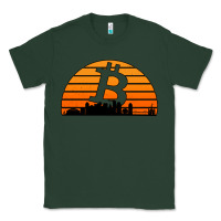 Sports Green bitcoin new orleans retro sunset Classic Tee - Jasminsmagicworld