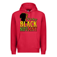 Cardinal feeling blacknificent Premium Hoodie - NancyCooperArtShop