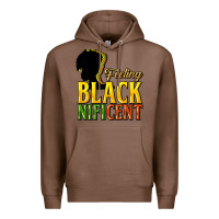 Chestnut feeling blacknificent Premium Hoodie - NancyCooperArtShop