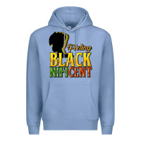 Colony Blue feeling blacknificent Premium Hoodie - NancyCooperArtShop