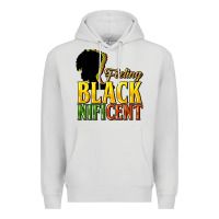Dove Grey feeling blacknificent Premium Hoodie - NancyCooperArtShop