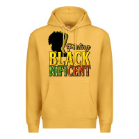 Mustard feeling blacknificent Premium Hoodie - NancyCooperArtShop