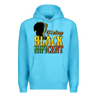 Ocean Blue feeling blacknificent Premium Hoodie - NancyCooperArtShop