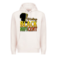 Pale Pink feeling blacknificent Premium Hoodie - NancyCooperArtShop