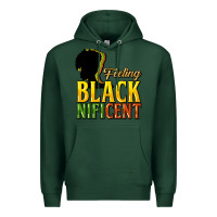 Sports Green feeling blacknificent Premium Hoodie - NancyCooperArtShop