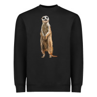 Black Meerkat Heavyweight Sweatshirt - LillyAllenDesigns