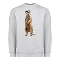 Heather Grey Meerkat Heavyweight Sweatshirt - LillyAllenDesigns
