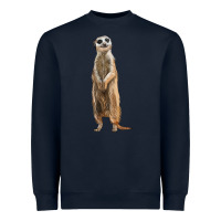Navy Meerkat Heavyweight Sweatshirt - LillyAllenDesigns