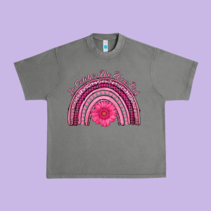 In October We Wear Pink Rainbow Urban Heavy Tee Designed By Adodesignshop