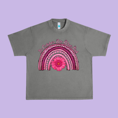 In October We Wear Pink Rainbow Urban Heavy Tee Designed By Adodesignshop