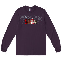 Plum Christmas let it snow Long Sleeve Tee - JahusDesignShop
