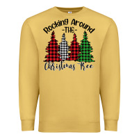 Antique Gold rocking around the christmas tree Premium Sweatshirt - Bettercallsaul