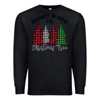 Black rocking around the christmas tree Premium Sweatshirt - Bettercallsaul
