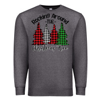 Charcoal Heather rocking around the christmas tree Premium Sweatshirt - Bettercallsaul