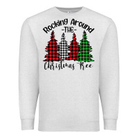 Oatmeal Heather rocking around the christmas tree Premium Sweatshirt - Bettercallsaul