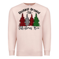 Pale Pink rocking around the christmas tree Premium Sweatshirt - Bettercallsaul