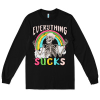 Black everything sucks Long Sleeve Tee - MaliasSmallBusiness