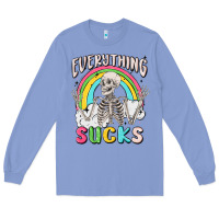 Colony Blue everything sucks Long Sleeve Tee - MaliasSmallBusiness