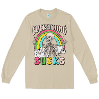 Mushroom everything sucks Long Sleeve Tee - MaliasSmallBusiness