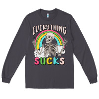 Smoke everything sucks Long Sleeve Tee - MaliasSmallBusiness
