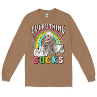 Toasted Coconut everything sucks Long Sleeve Tee - MaliasSmallBusiness