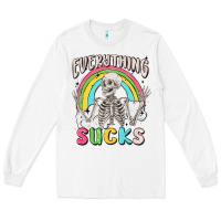 White everything sucks Long Sleeve Tee - MaliasSmallBusiness