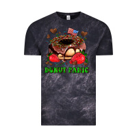 Cloud Black donut panic Vintage Tee - AdoDesignShop