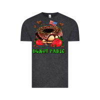 Vintage Black donut panic Vintage Tee - AdoDesignShop