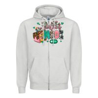 Dove Grey birthday mode on Zipper Hoodie - MaliasSmallBusiness