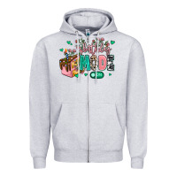 Heather Grey birthday mode on Zipper Hoodie - MaliasSmallBusiness
