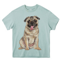 Arona pug Heavy Core Tee - RanaPortraitStore