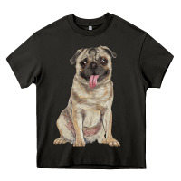Asphalt pug Heavy Core Tee - RanaPortraitStore