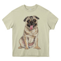 Mossy pug Heavy Core Tee - RanaPortraitStore