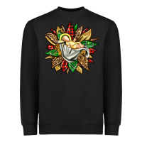 Black christmas baby jesus sunflower Heavyweight Sweatshirt - Jasminsmagicworld