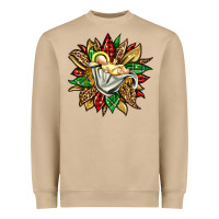 Mushroom christmas baby jesus sunflower Heavyweight Sweatshirt - Jasminsmagicworld