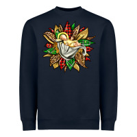 Navy christmas baby jesus sunflower Heavyweight Sweatshirt - Jasminsmagicworld